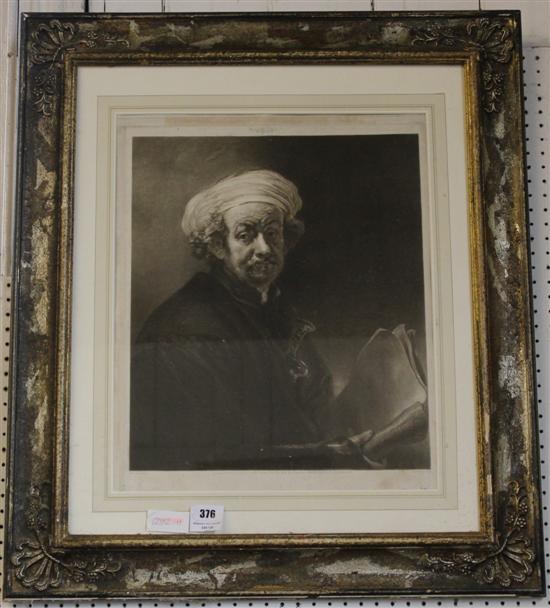 Charles Turner after Rembrandt Self portrait(-)